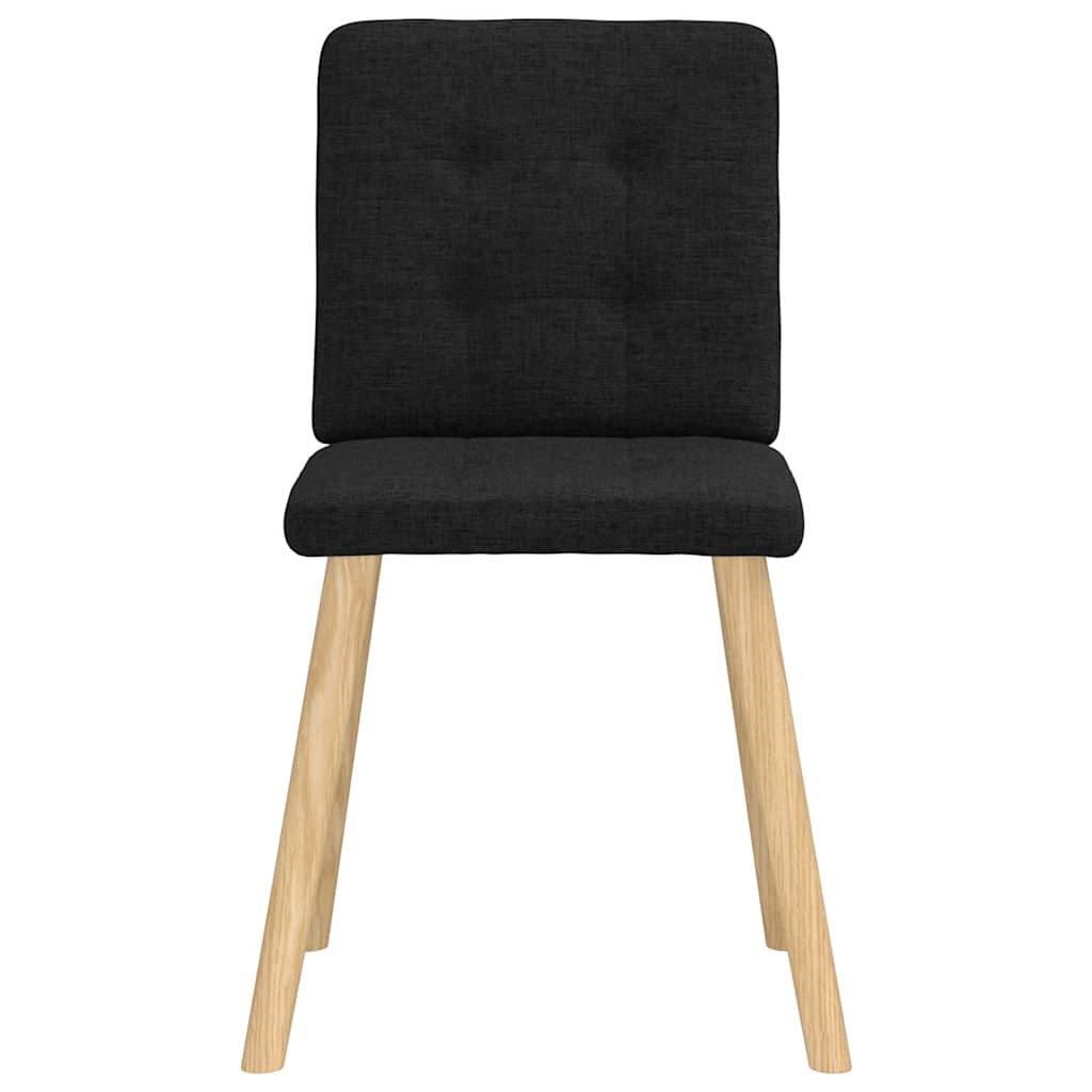 Esszimmerstühle 4 Stk. Schwarz Stoff