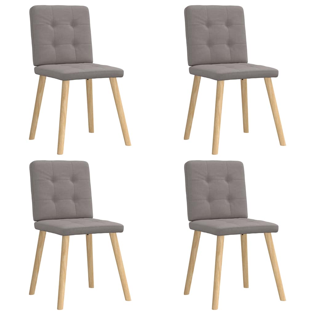 Dining chairs 4 pcs. Taupe fabric