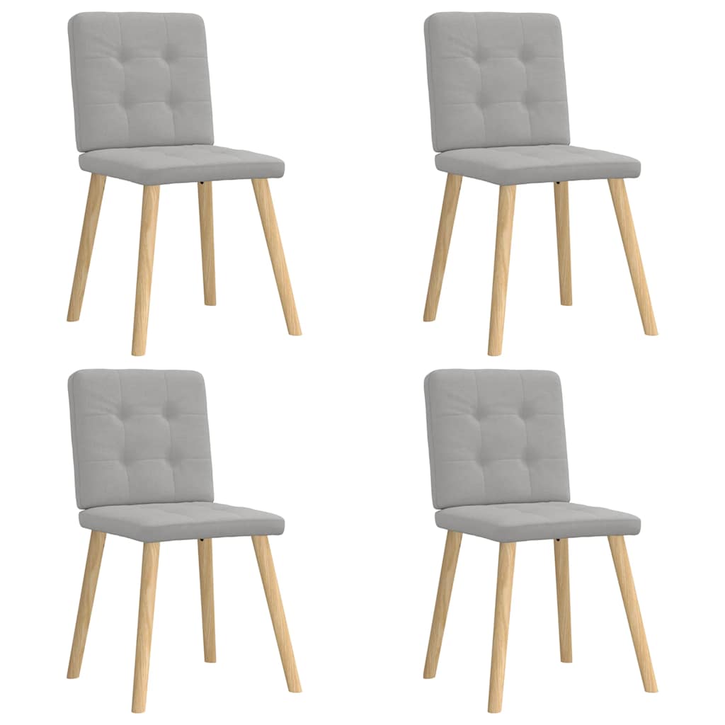 Dining chairs 4 pcs. Cloud grey fabric