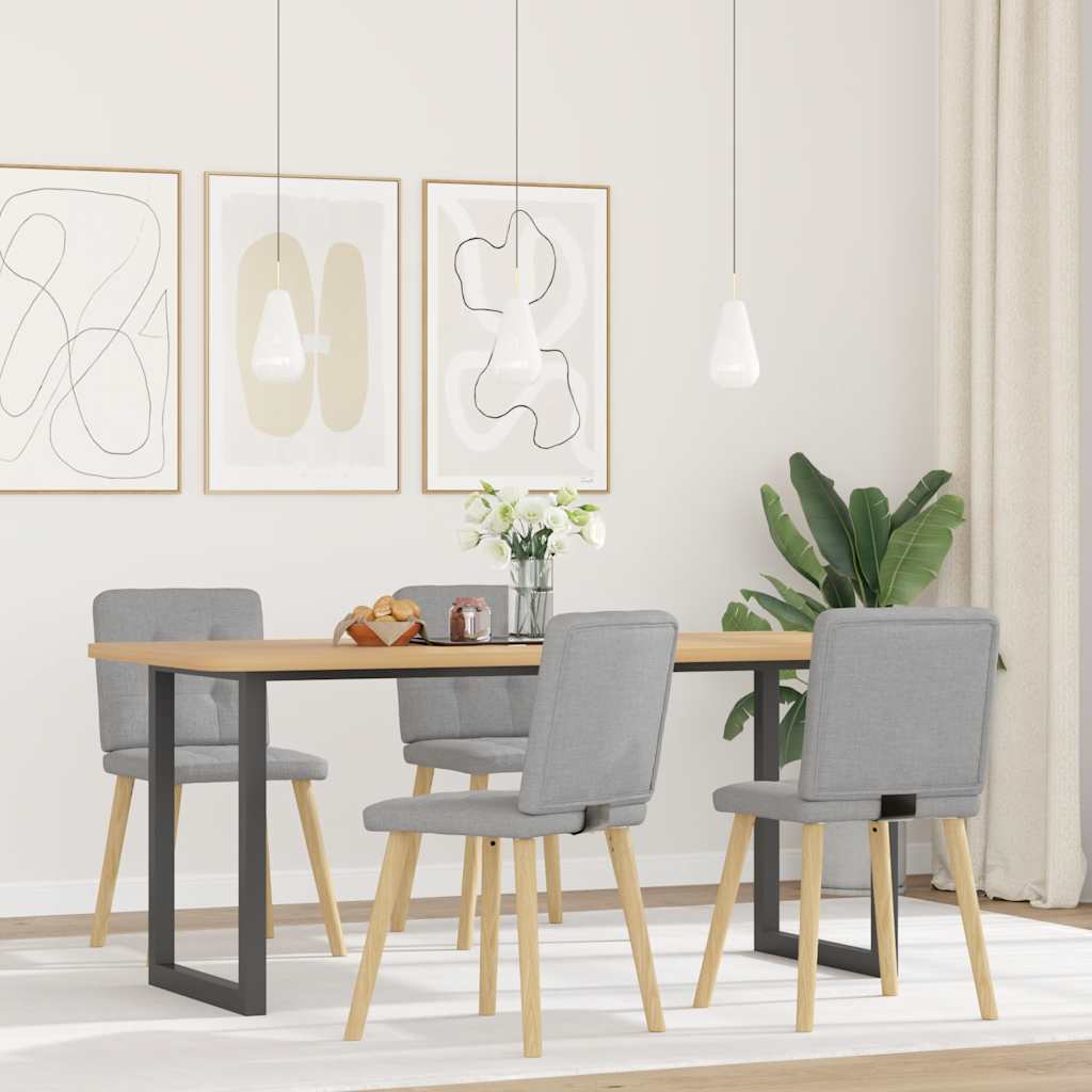 Dining chairs 4 pcs. Cloud grey fabric