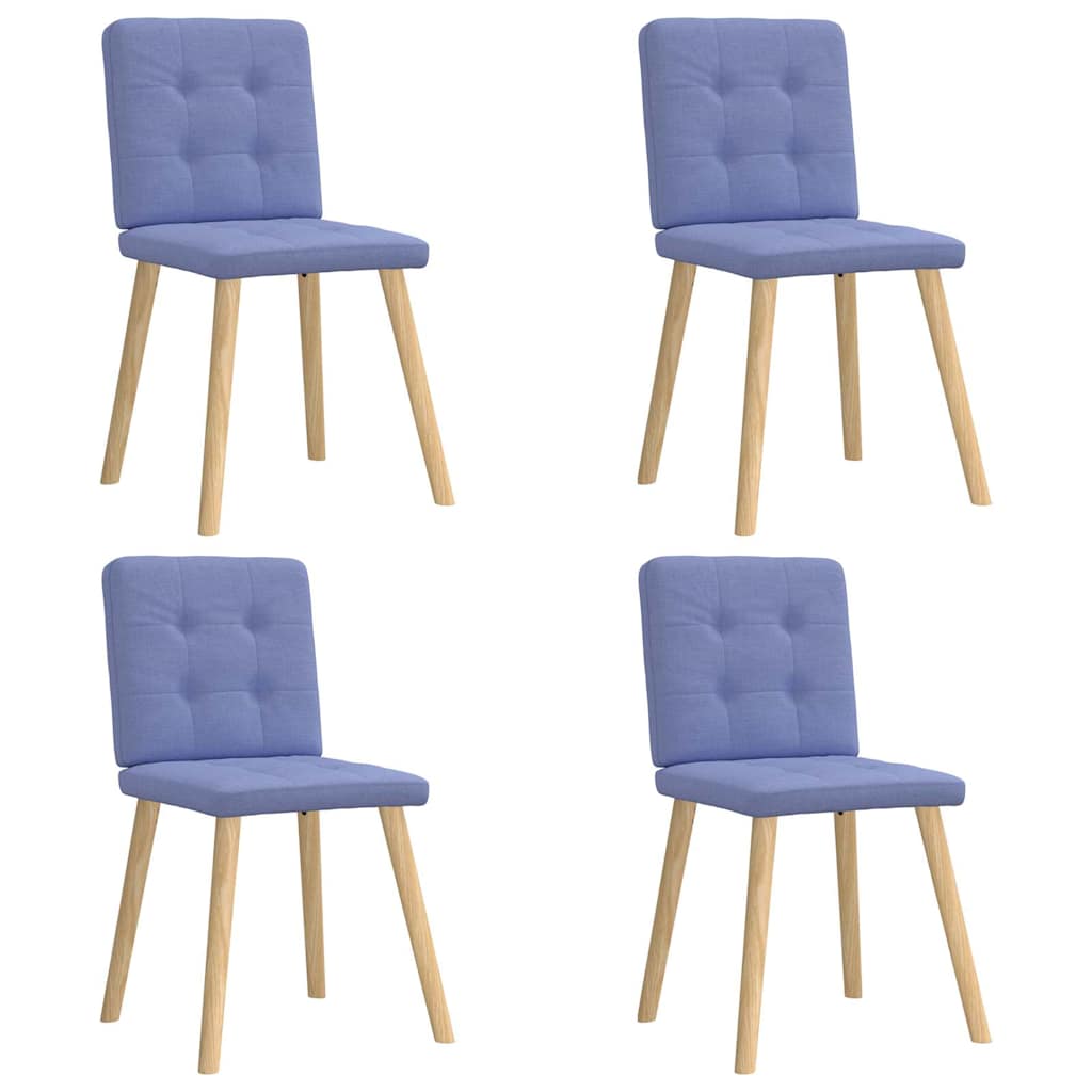 Dining chairs 4 pcs. Denim blue fabric