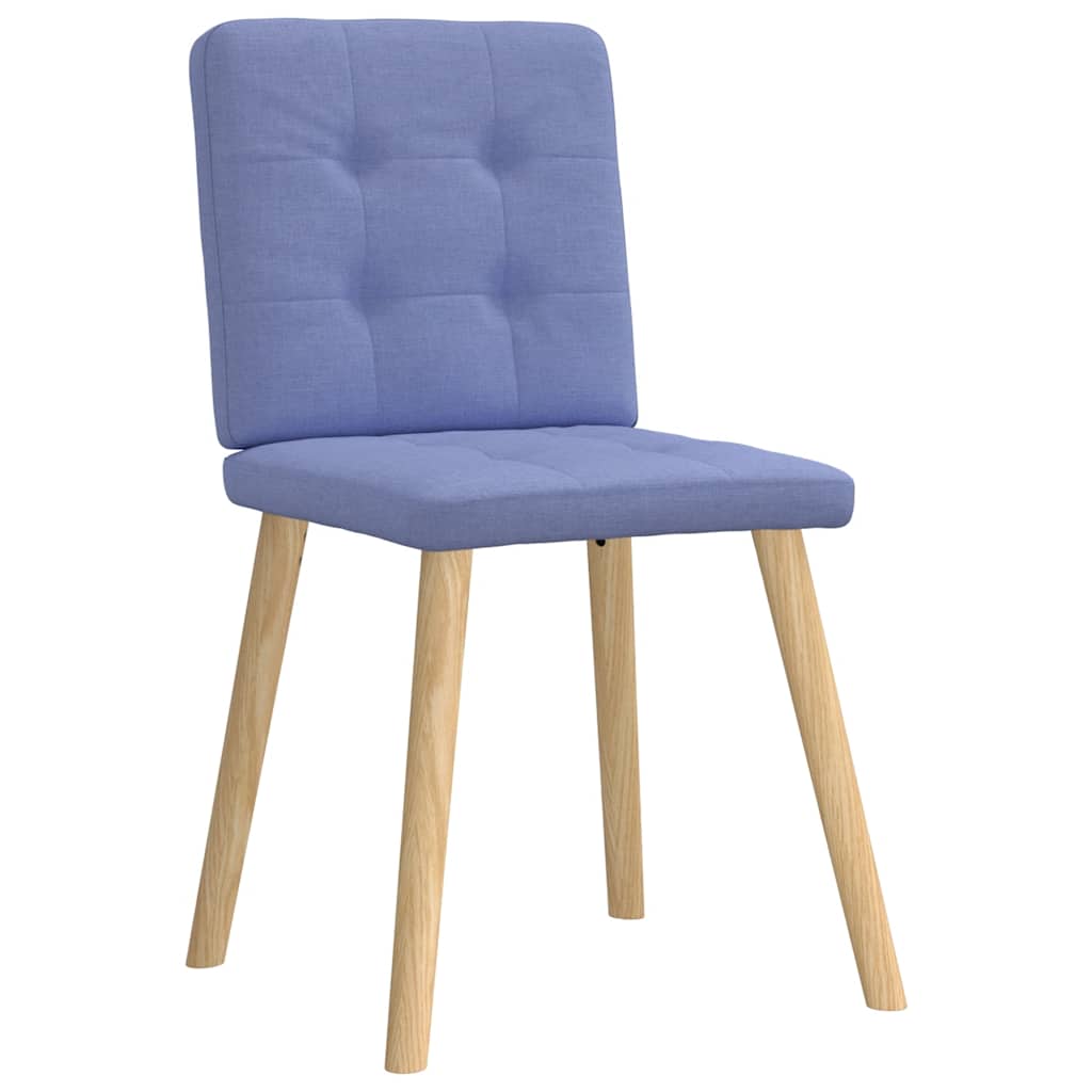 Esszimmerstühle 4 Stk. Jeansblau Stoff