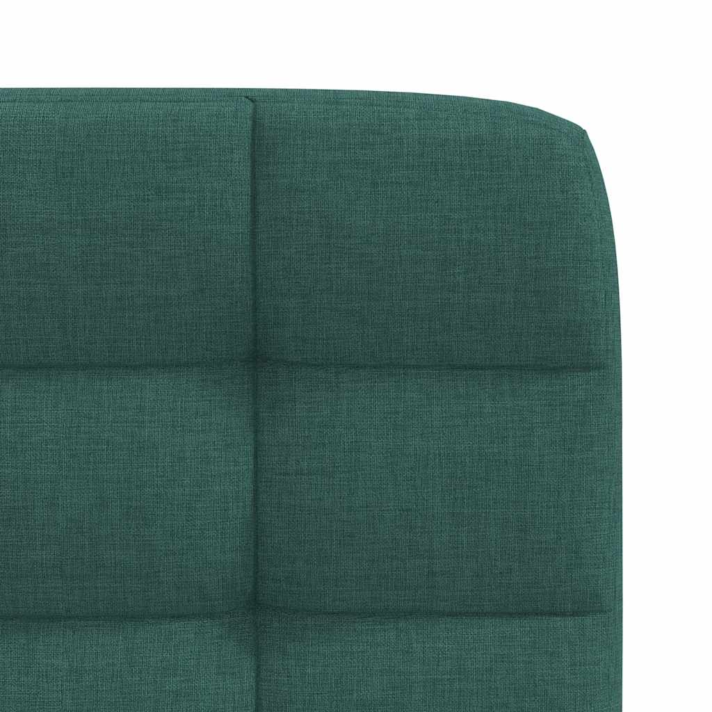 Dining chairs 4 pcs. Dark green fabric