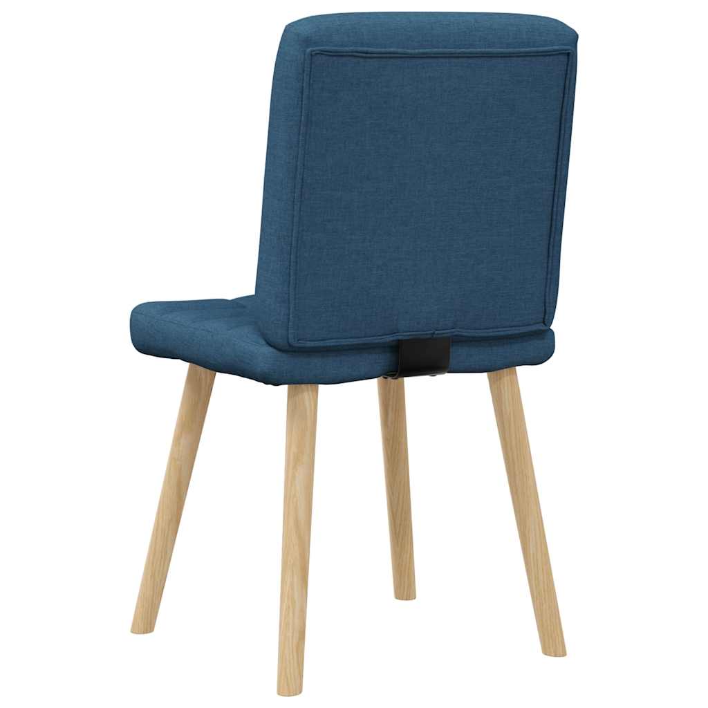 Dining chairs 4 pcs. Blue fabric