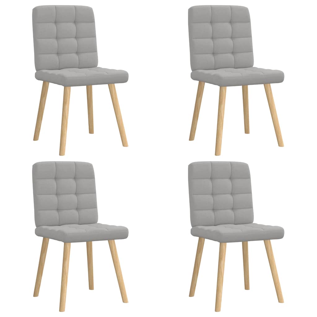 Dining chairs 4 pcs. Cloud grey fabric