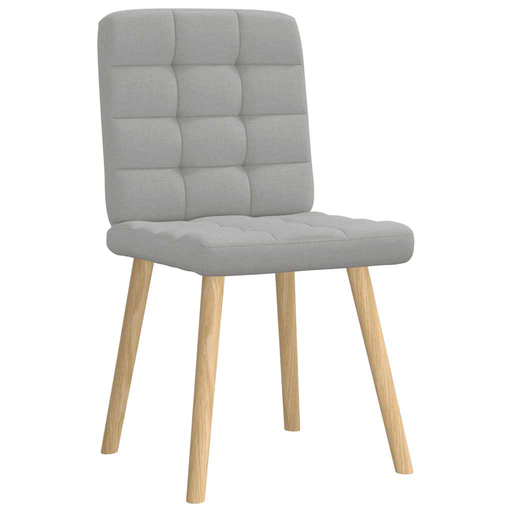Dining chairs 4 pcs. Cloud grey fabric