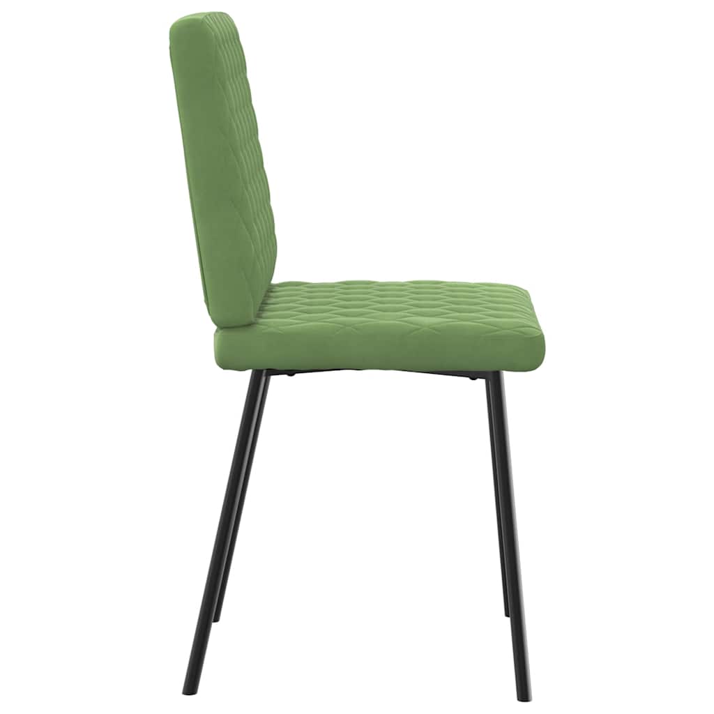 Dining chairs 4 pcs. Light green velvet