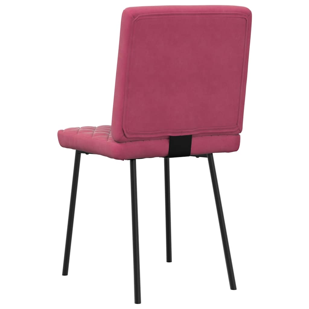 Dining chairs 4 pcs. Wine red velvet