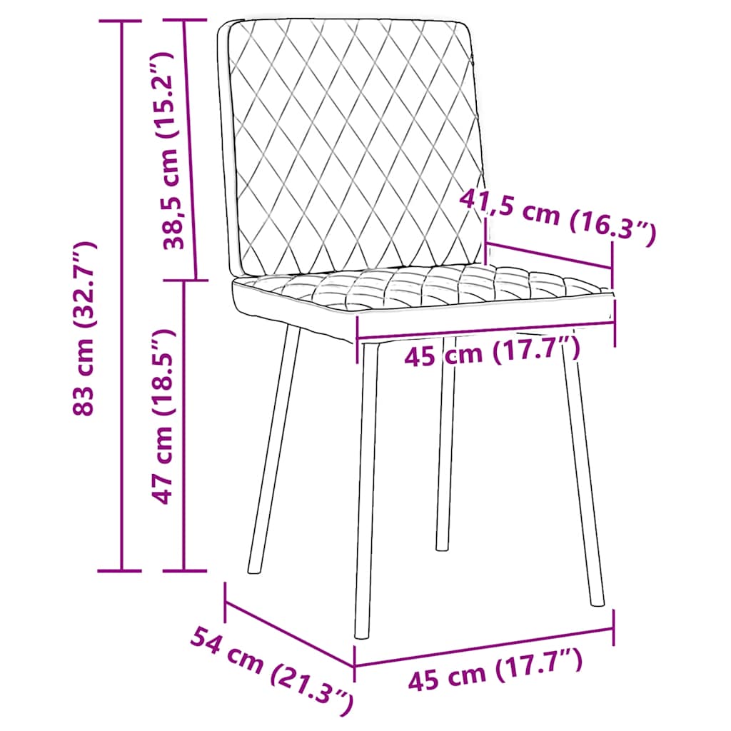 Dining chairs 4 pcs. Wine red velvet