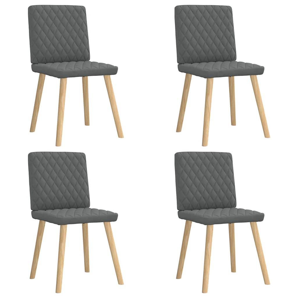 Dining chairs 4 pcs. Dark grey fabric