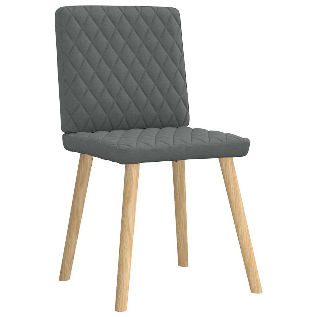 Dining chairs 4 pcs. Dark grey fabric