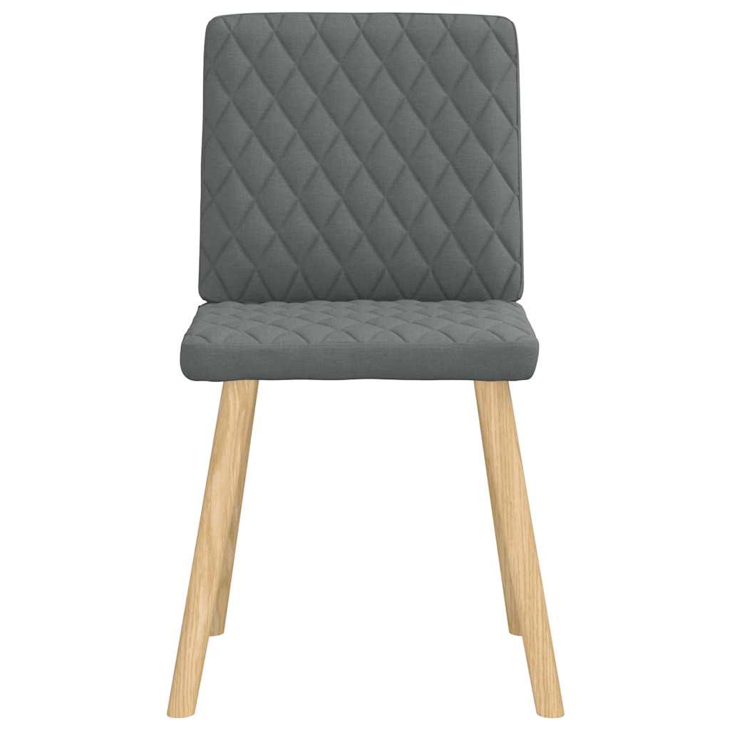 Dining chairs 4 pcs. Dark grey fabric
