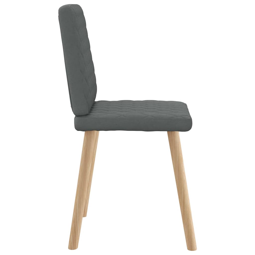 Dining chairs 4 pcs. Dark grey fabric