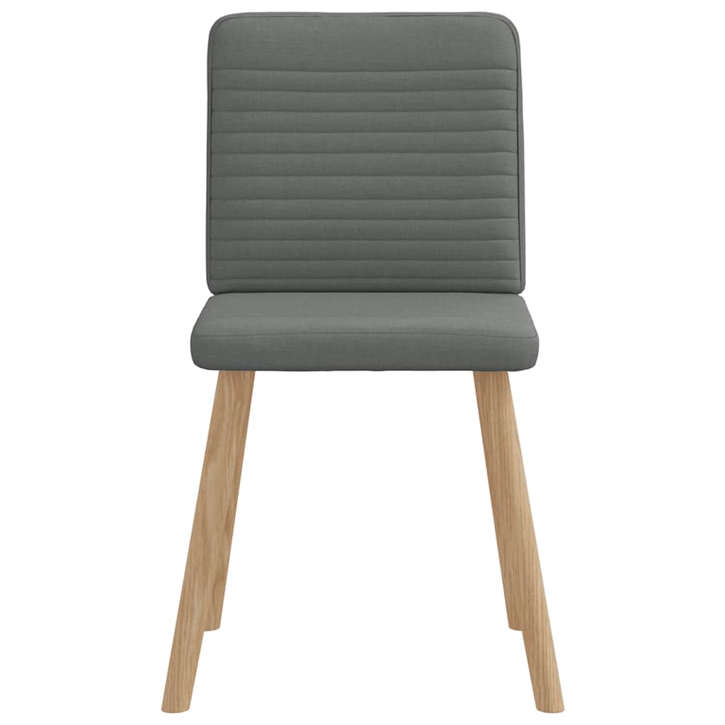Dining chairs 4 pcs. Dark grey fabric