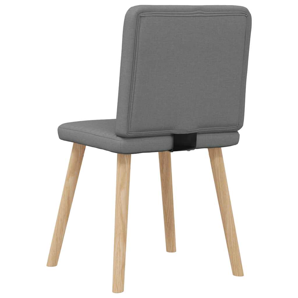 Dining chairs 4 pcs. Dark grey fabric