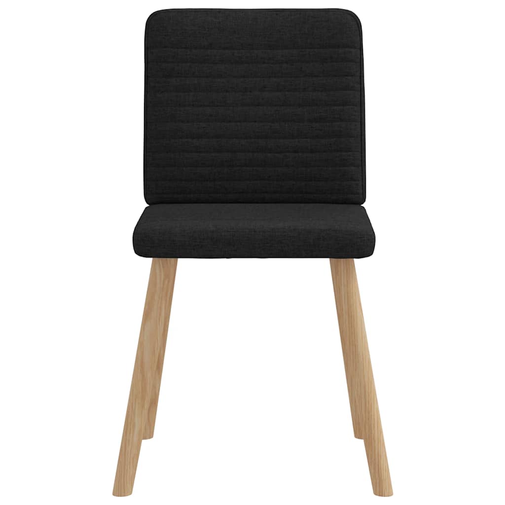 Esszimmerstühle 4 Stk. Schwarz Stoff