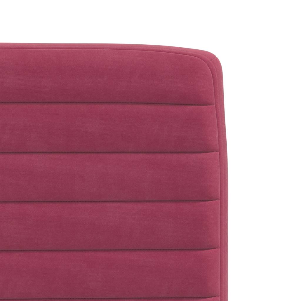 Dining chairs 4 pcs. Wine red velvet