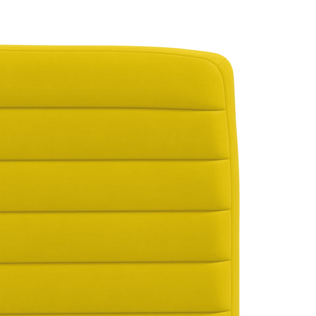 Dining chairs 4 pcs. Yellow velvet