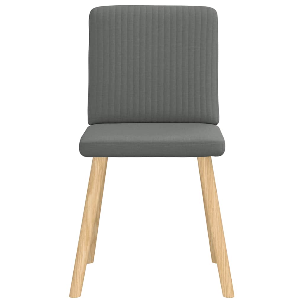 Dining chairs 4 pcs. Dark grey fabric