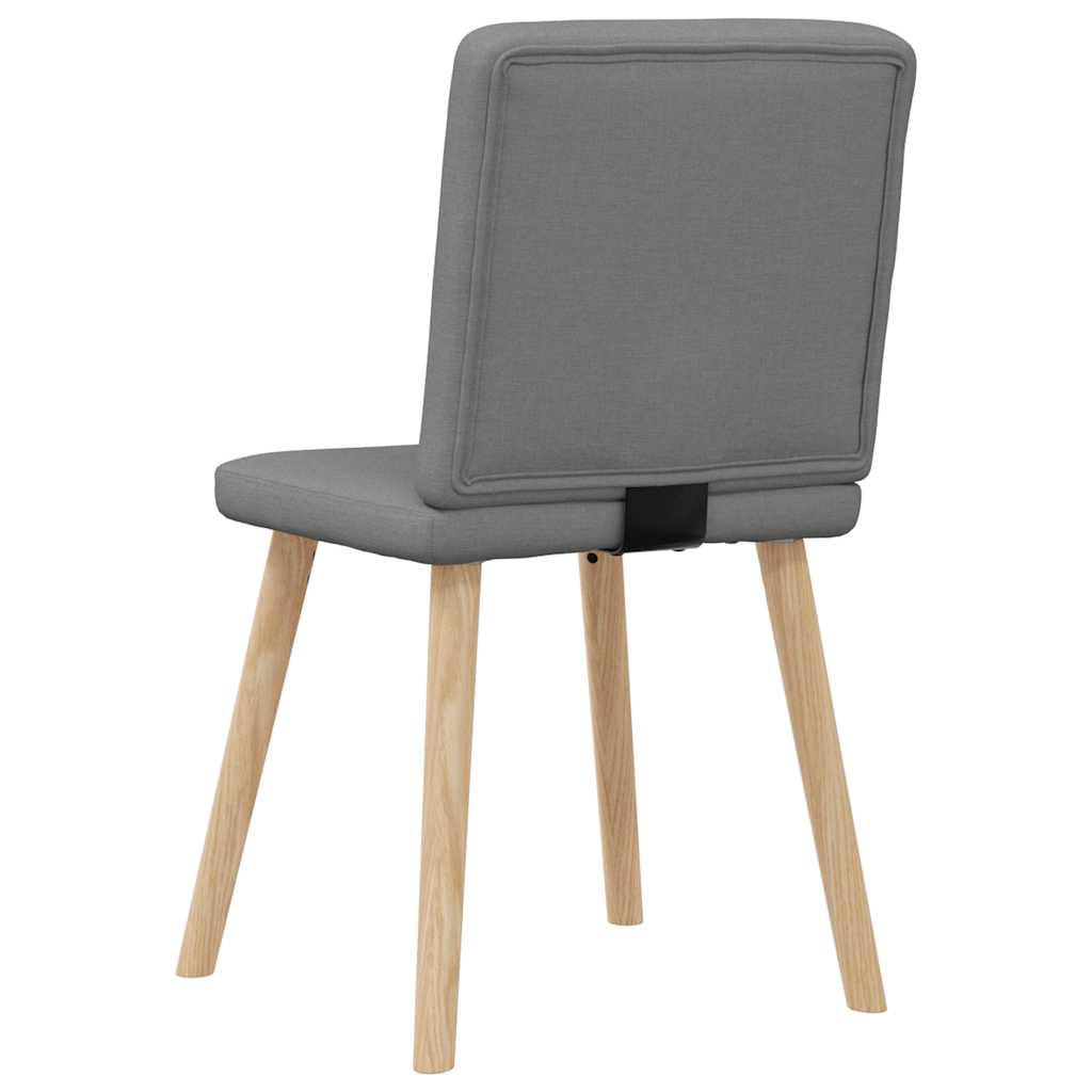 Dining chairs 4 pcs. Dark grey fabric