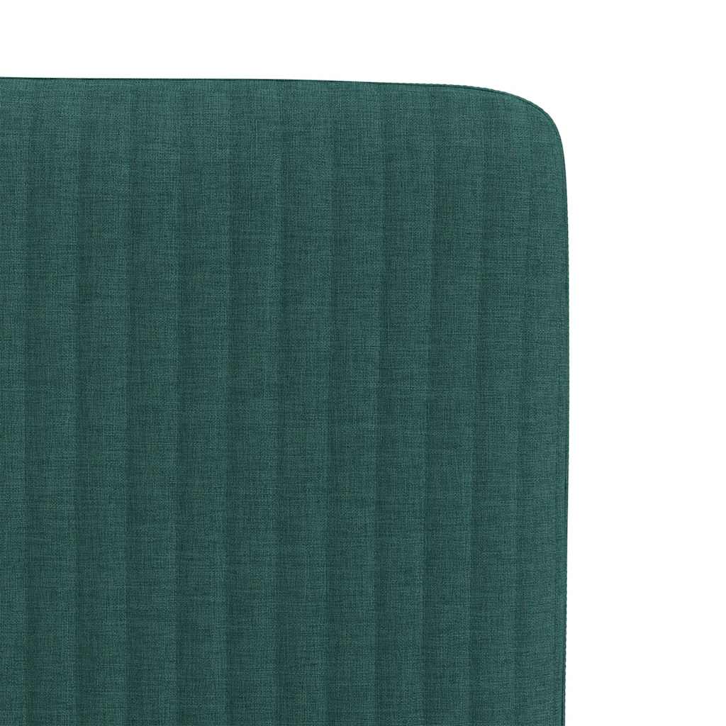 Dining chairs 4 pcs. Dark green fabric
