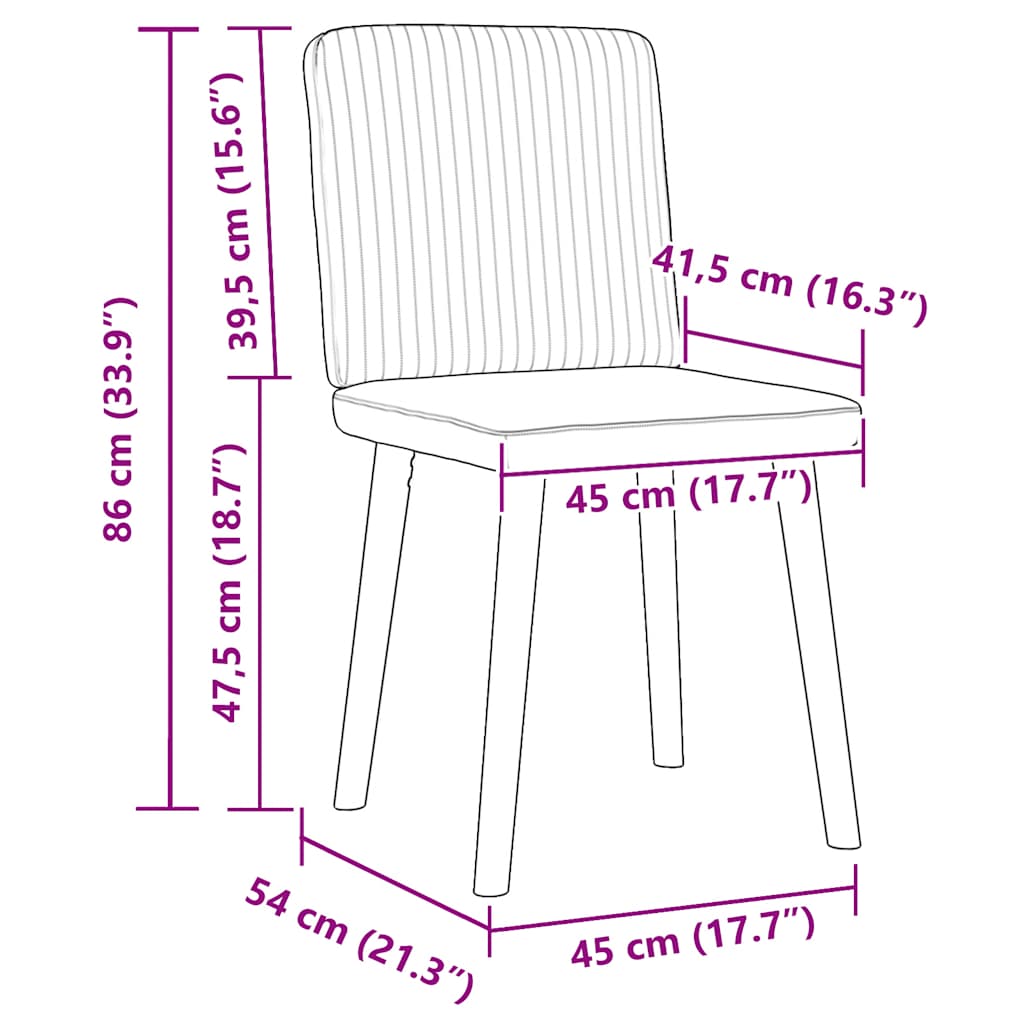 Esszimmerstühle 4 Stk. Creme Stoff