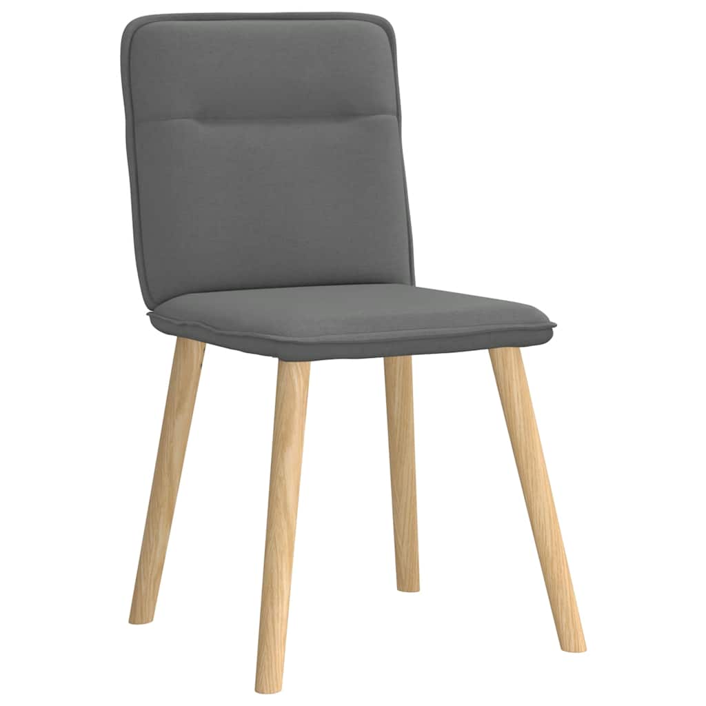 Dining chairs 4 pcs. Dark grey fabric