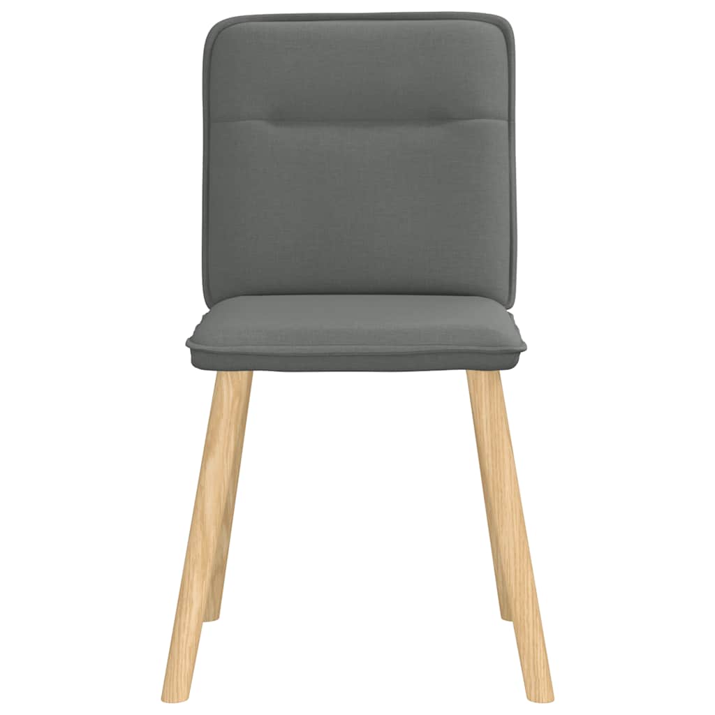 Dining chairs 4 pcs. Dark grey fabric