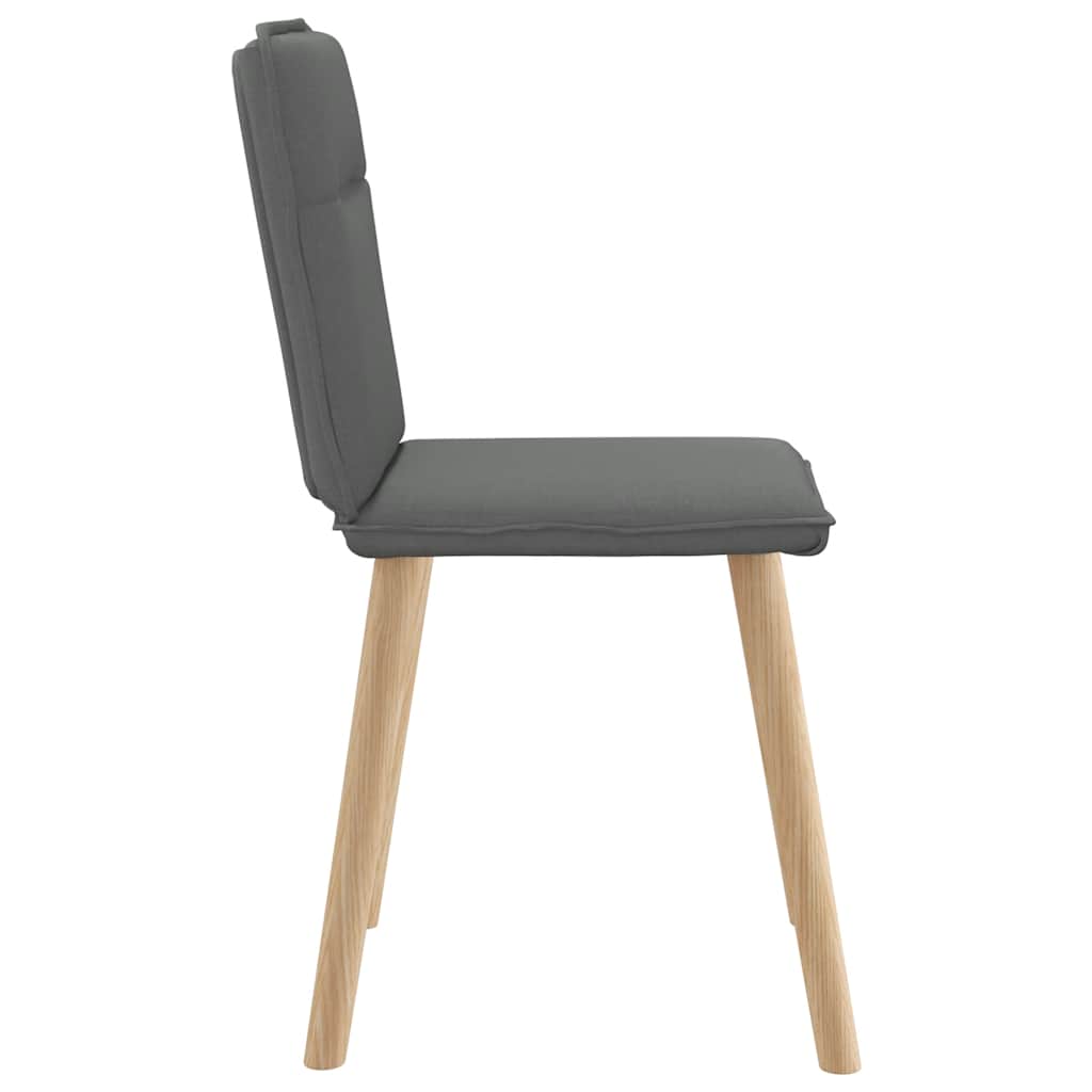 Dining chairs 4 pcs. Dark grey fabric