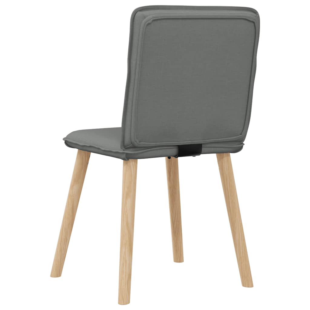 Dining chairs 4 pcs. Dark grey fabric