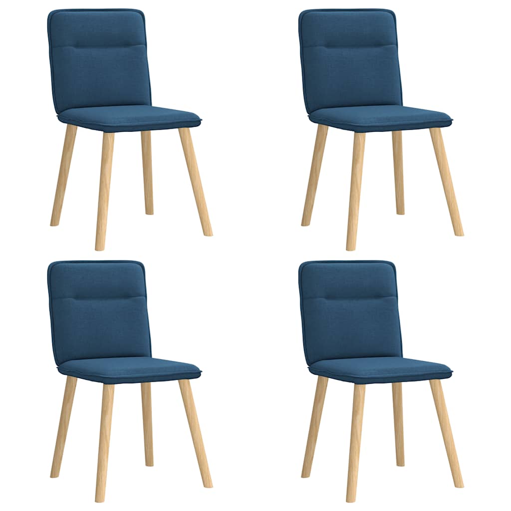Dining chairs 4 pcs. Blue fabric