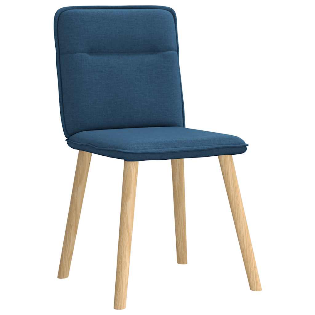 Dining chairs 4 pcs. Blue fabric