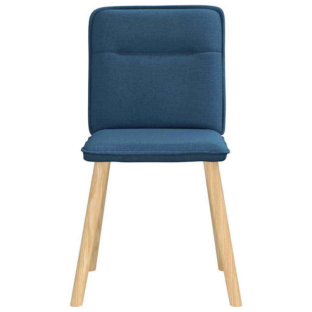 Dining chairs 4 pcs. Blue fabric