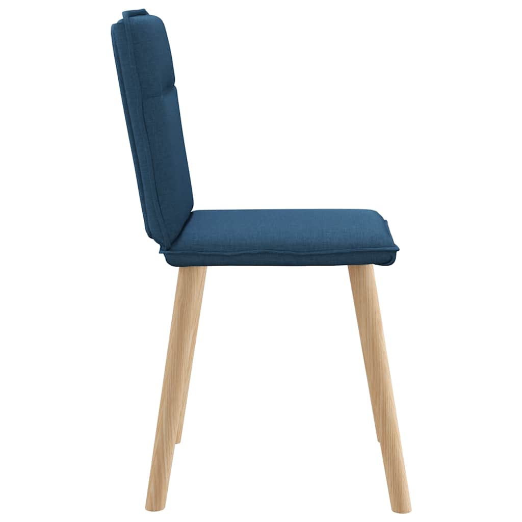 Dining chairs 4 pcs. Blue fabric