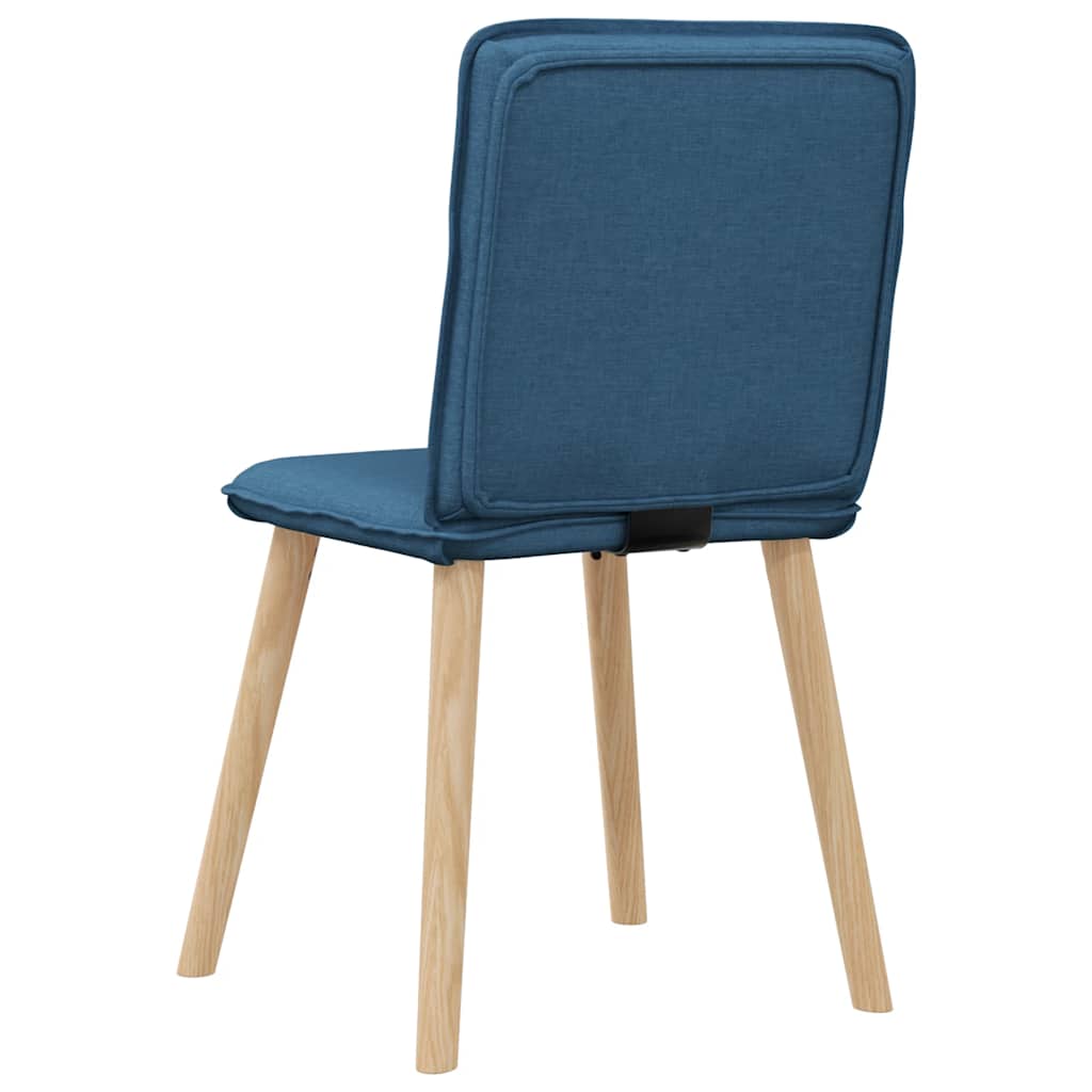 Dining chairs 4 pcs. Blue fabric