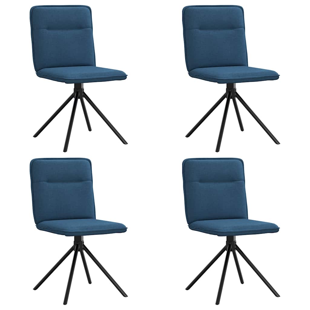 Esszimmerstühle 4 Stk. Blau Stoff