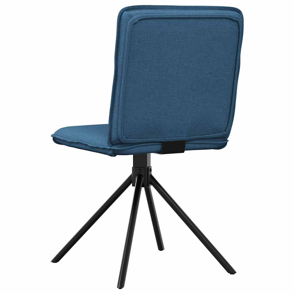 Esszimmerstühle 4 Stk. Blau Stoff