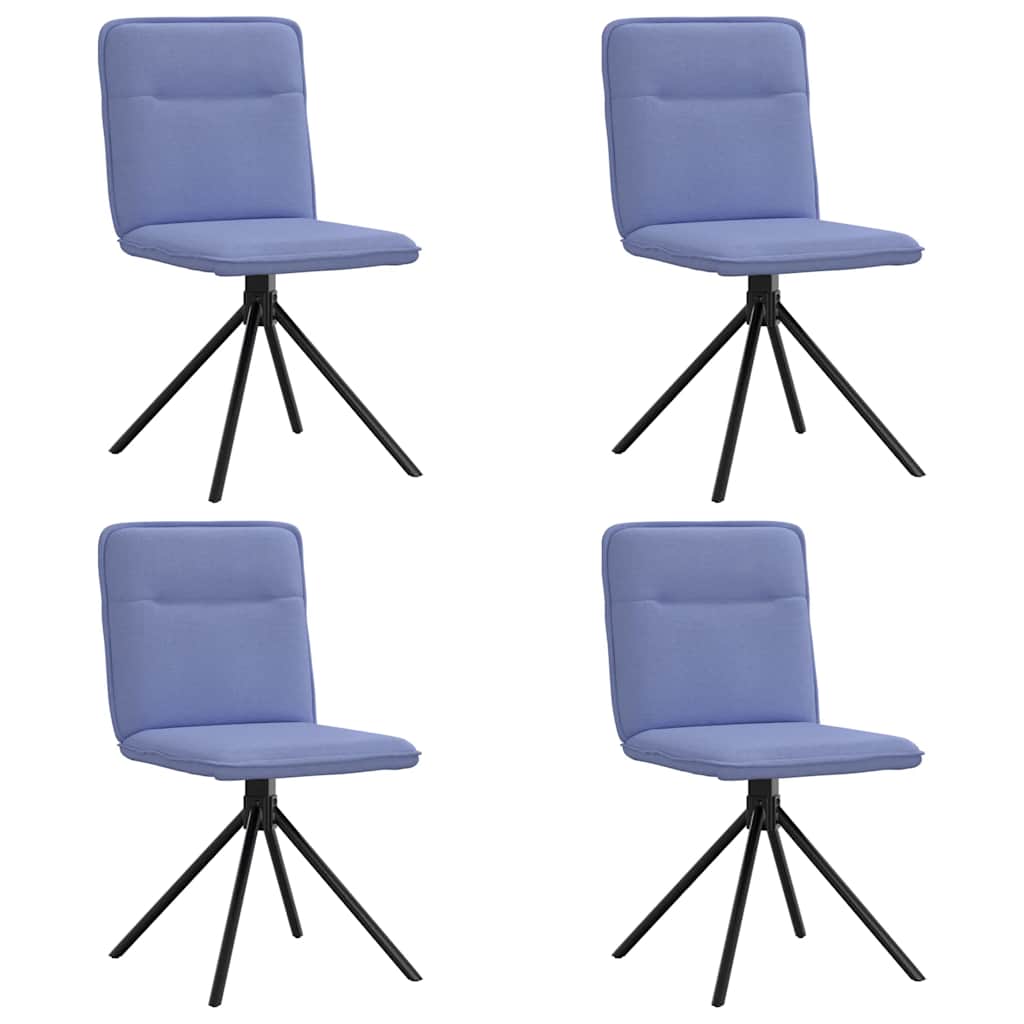 Dining chairs 4 pcs. Denim blue fabric