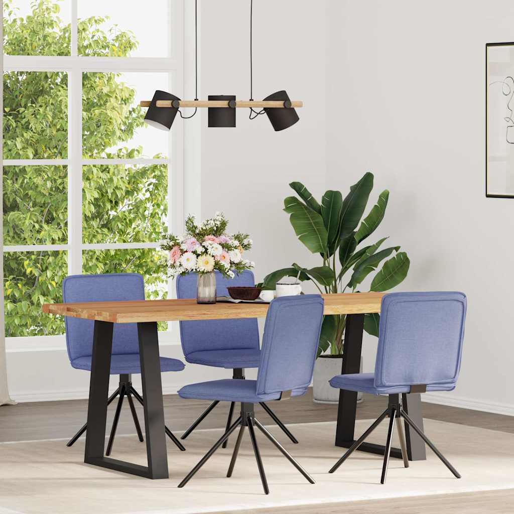 Dining chairs 4 pcs. Denim blue fabric