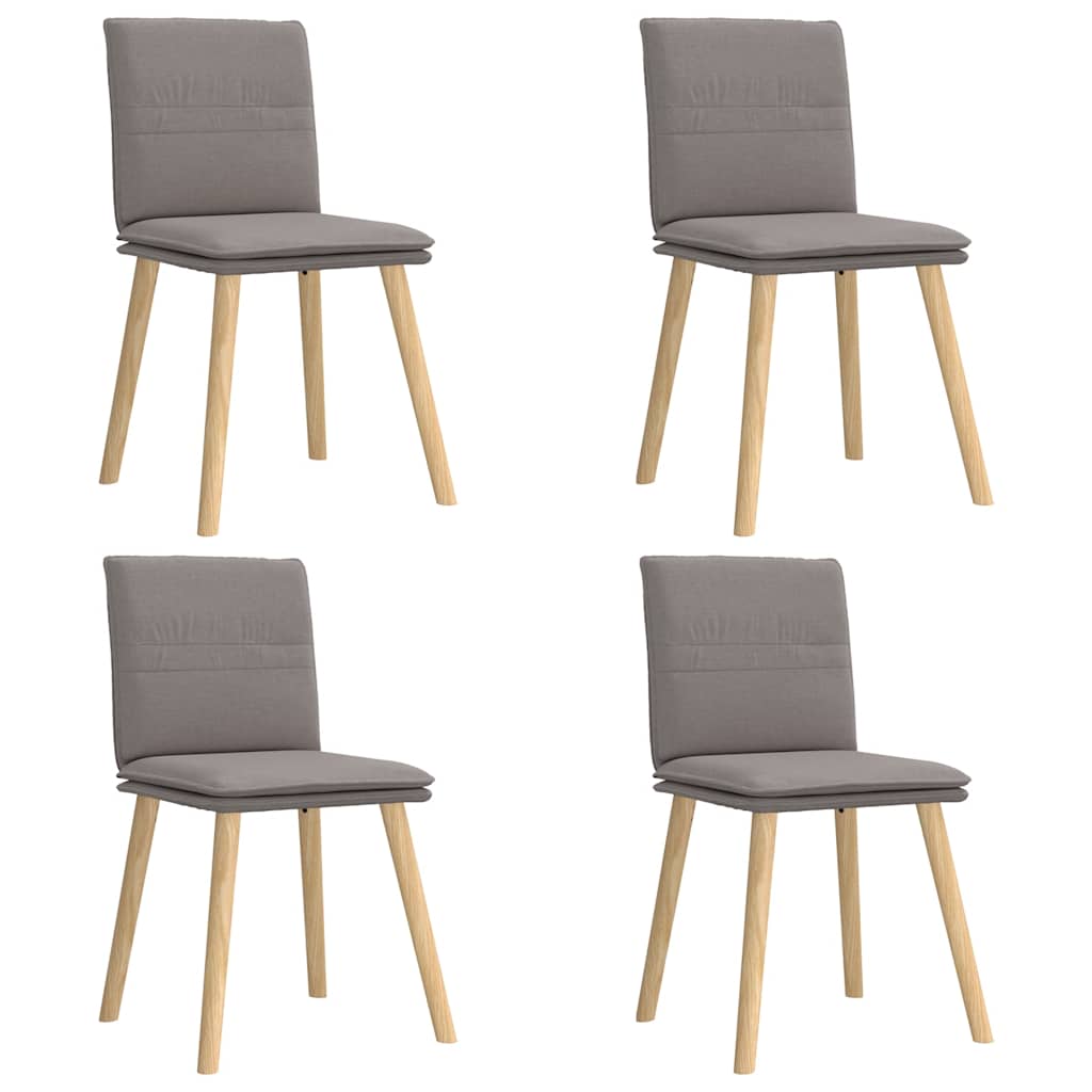 Dining chairs 4 pcs. Taupe fabric