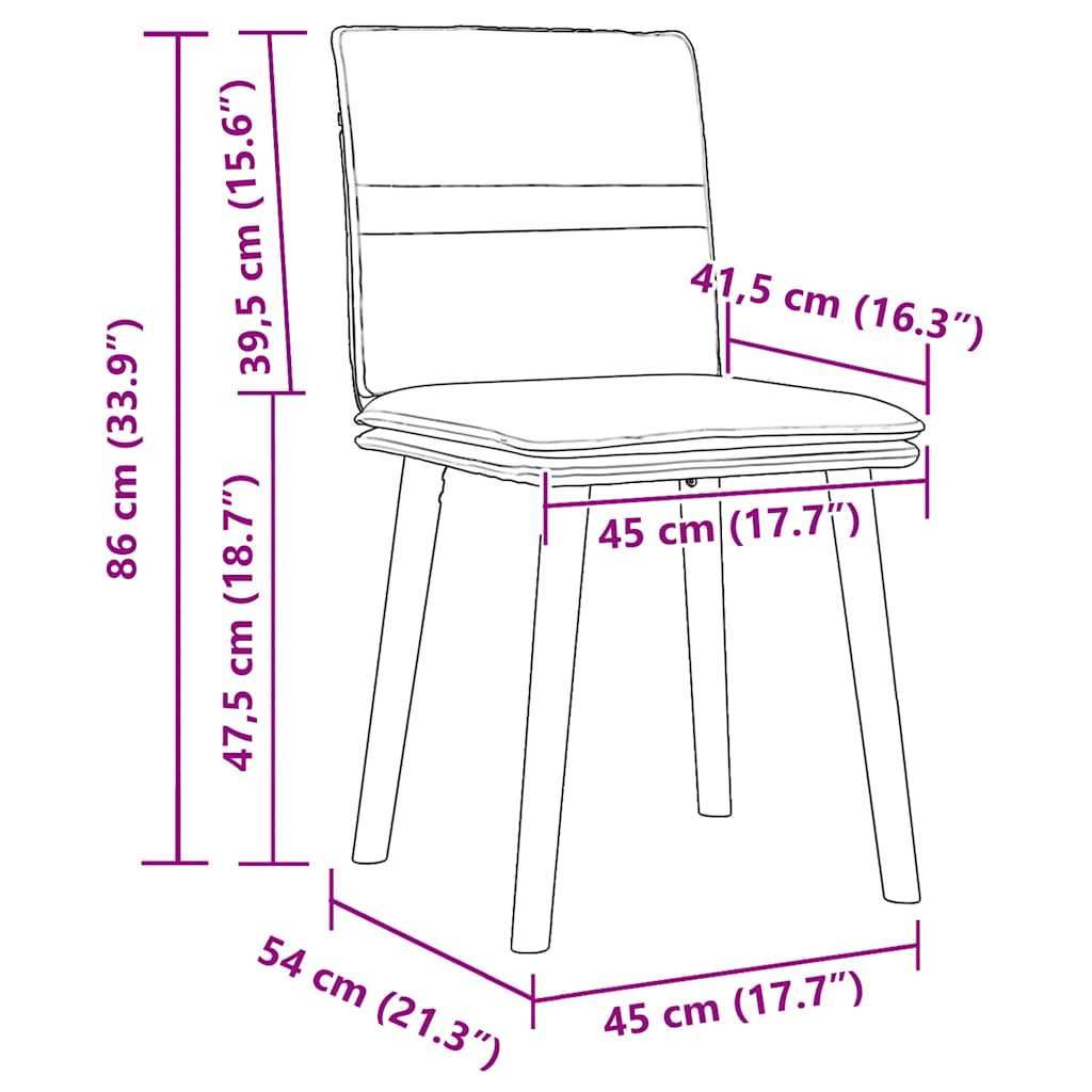 Dining chairs 4 pcs. Taupe fabric