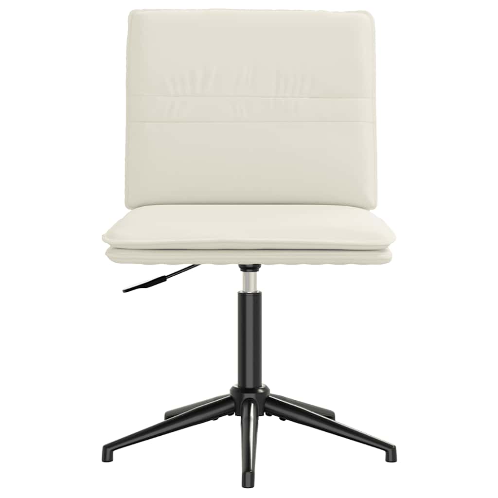 Esszimmerstühle 2 Stk. Creme Samt