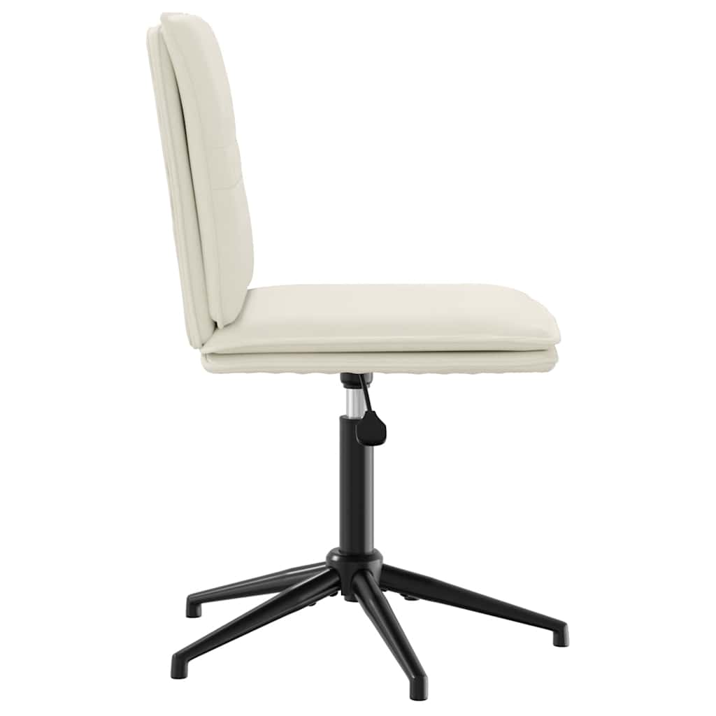 Esszimmerstühle 2 Stk. Creme Samt