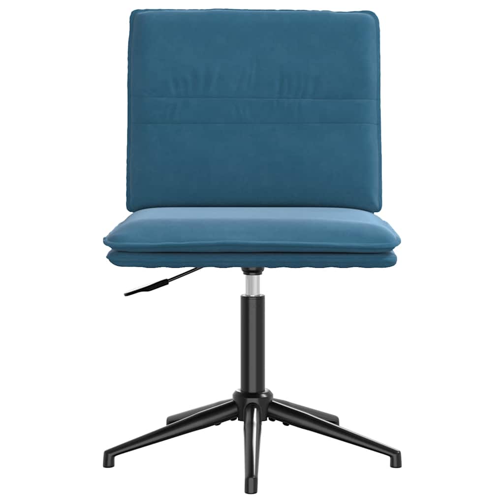 Esszimmerstühle 2 Stk. Blau Samt