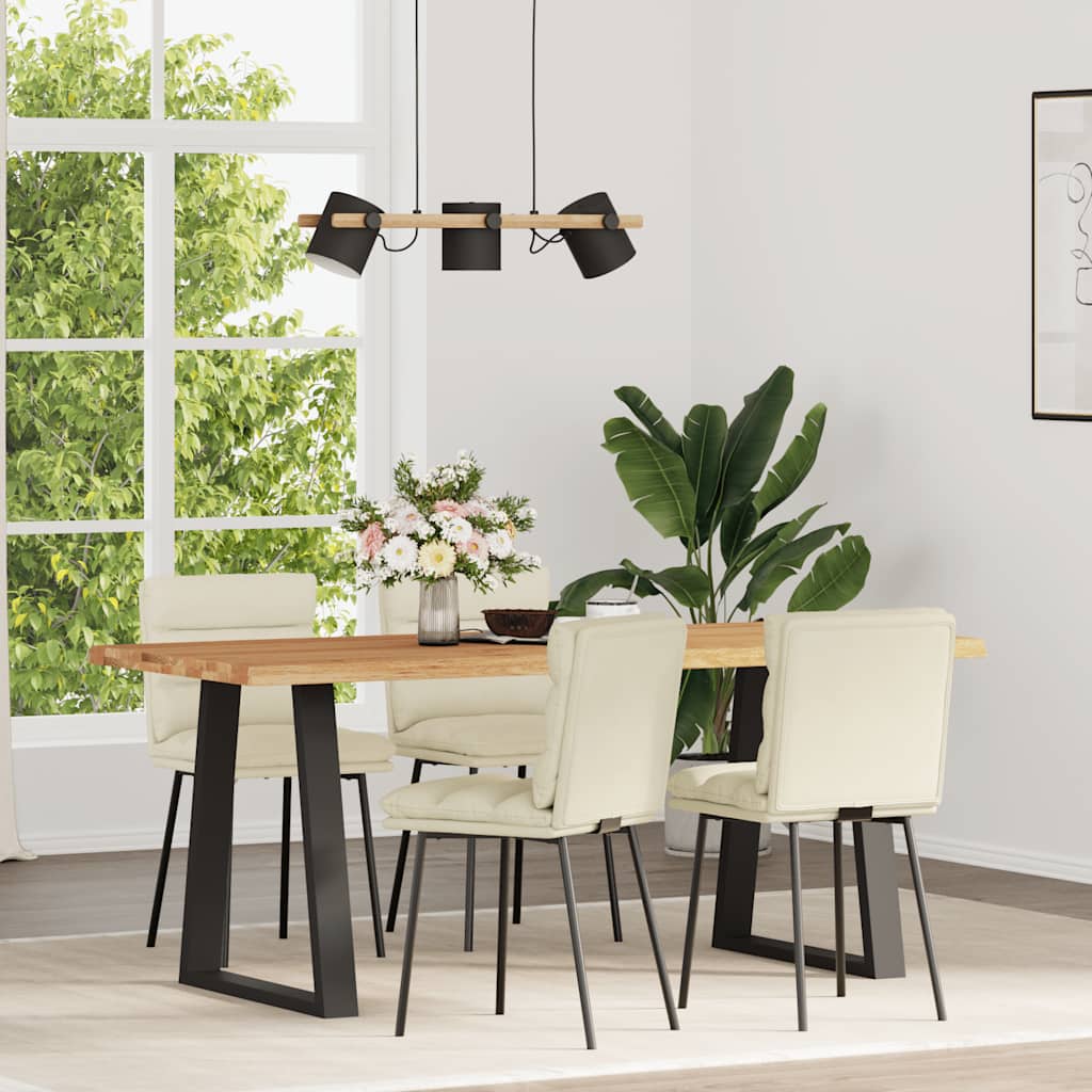 Dining chairs 4 pcs. Cream velvet