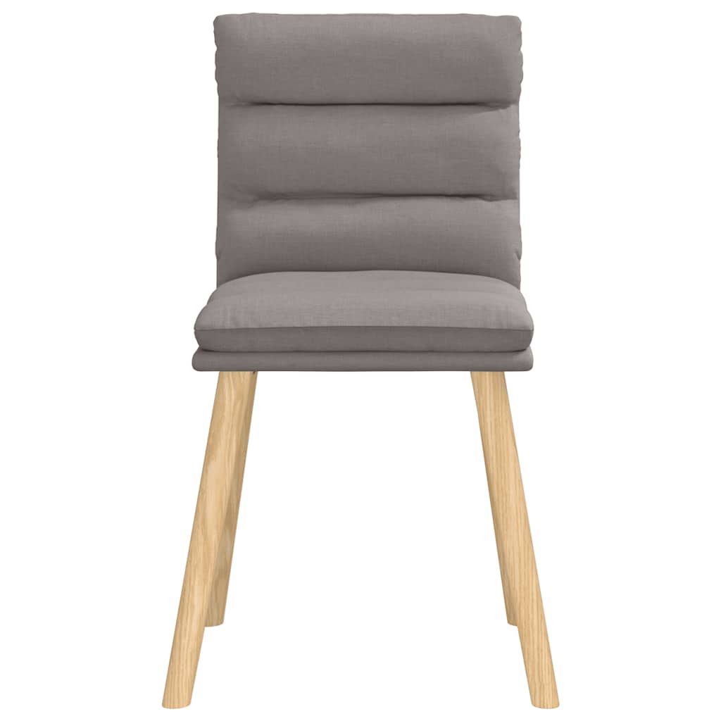 Esszimmerstühle 4 Stk. Taupe Stoff