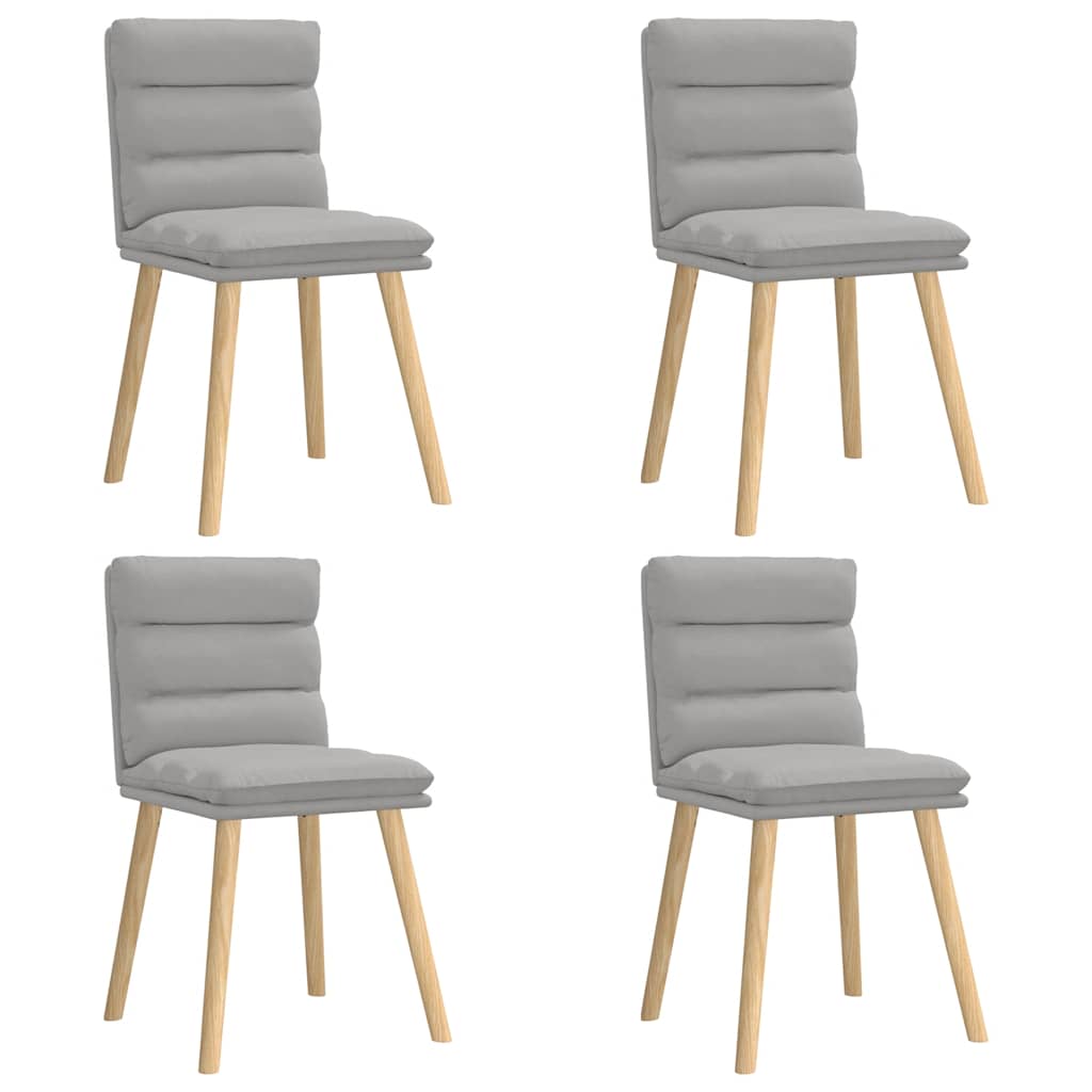 Dining chairs 4 pcs. Cloud grey fabric