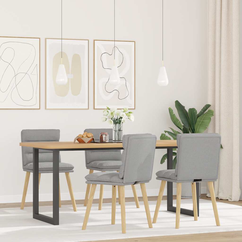 Dining chairs 4 pcs. Cloud grey fabric