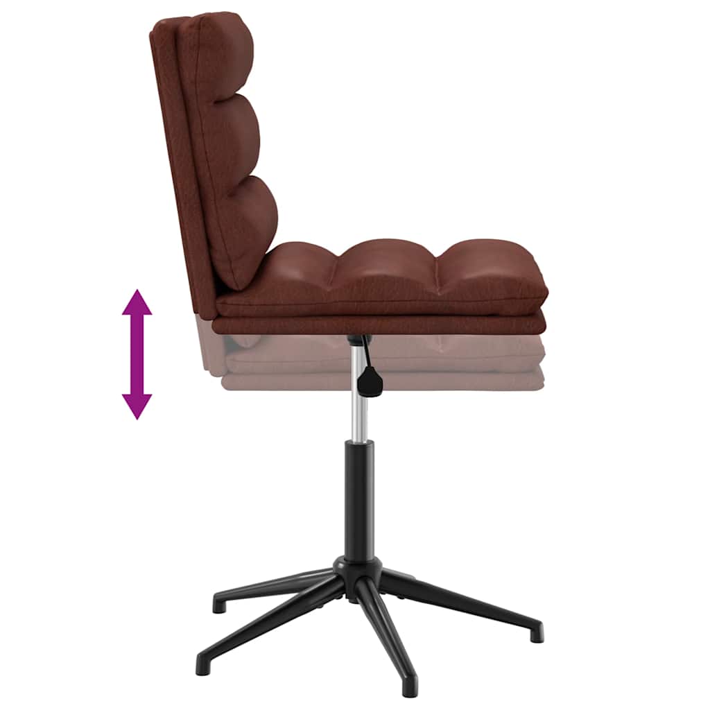 Esszimmerstühle 2 Stk. Glänzend Braun Kunstleder