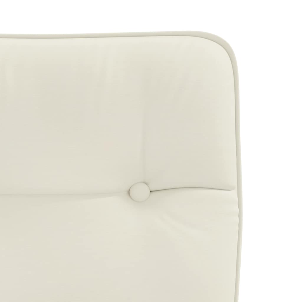 Esszimmerstühle 4 Stk. Creme Samt